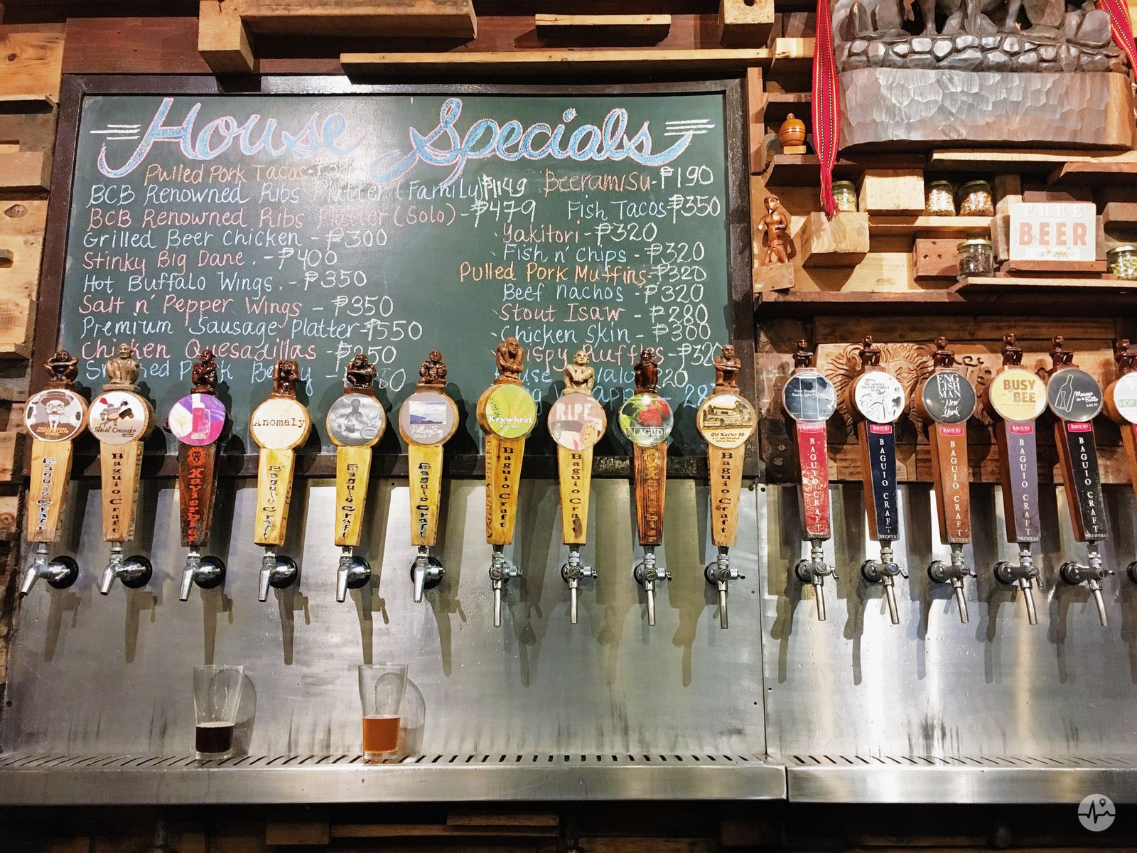 Uniquely designed beer taps from Baguio Craft Brewery