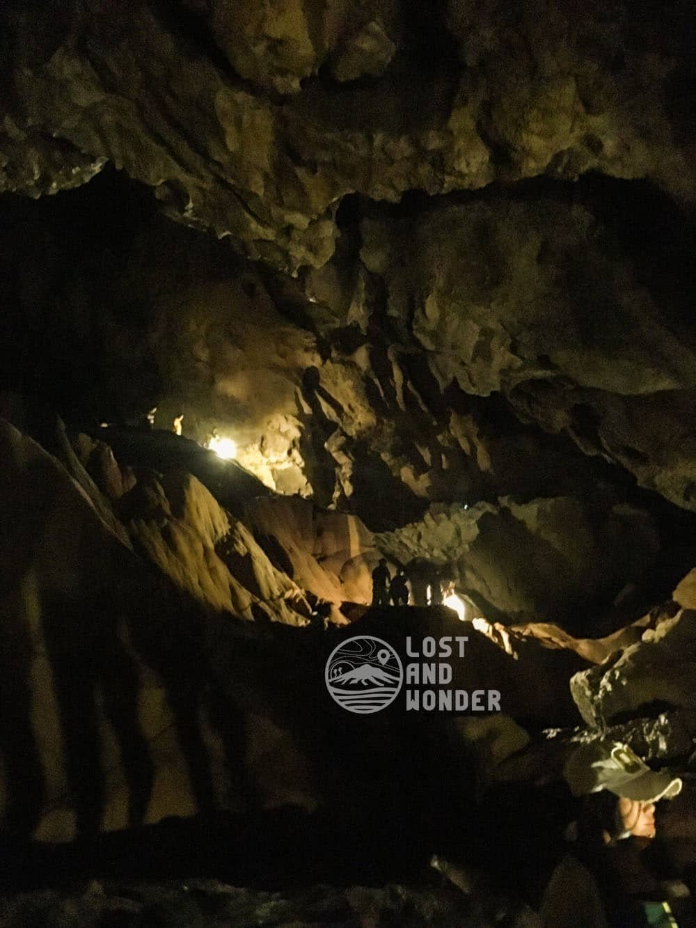 Photo of the ravines in Sumaguing Cave
