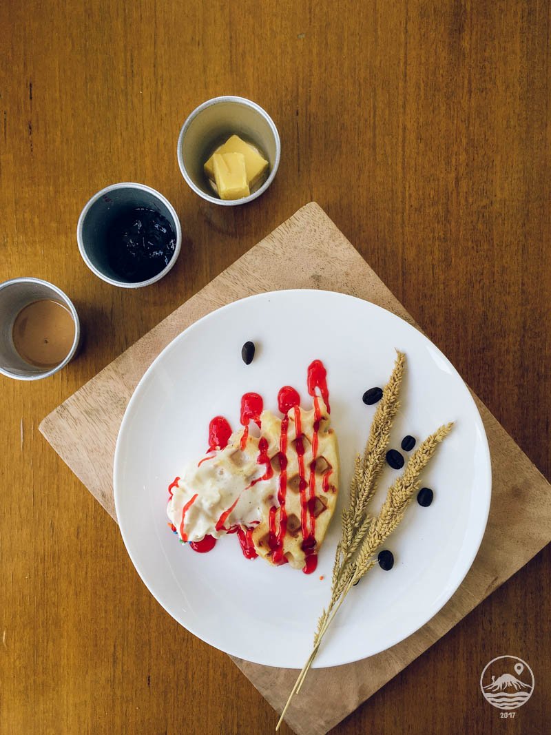 Photo of Breakfast waffles in Cafe Dominique in Quezon City