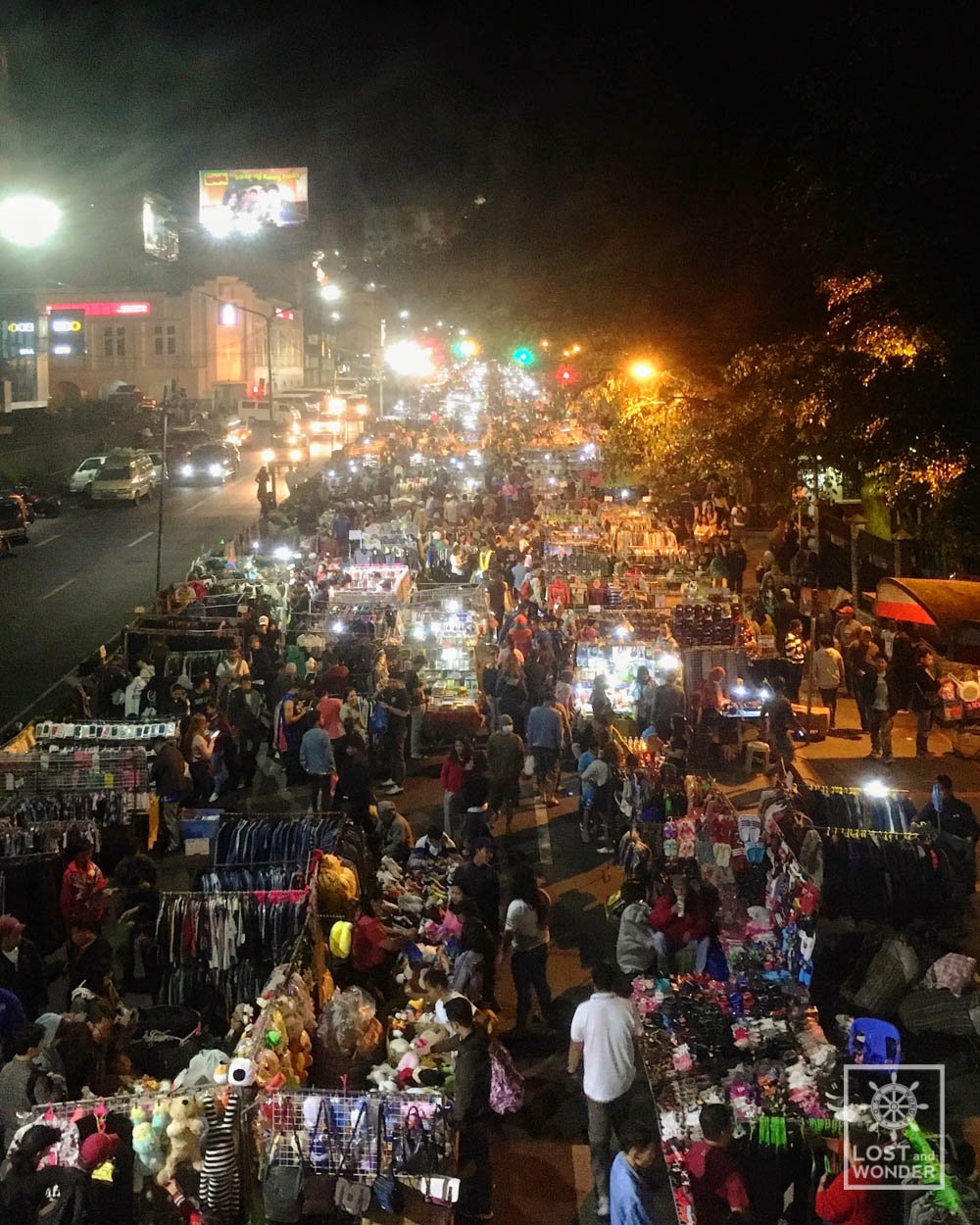 Photo of aerial view of Baguio Night Market