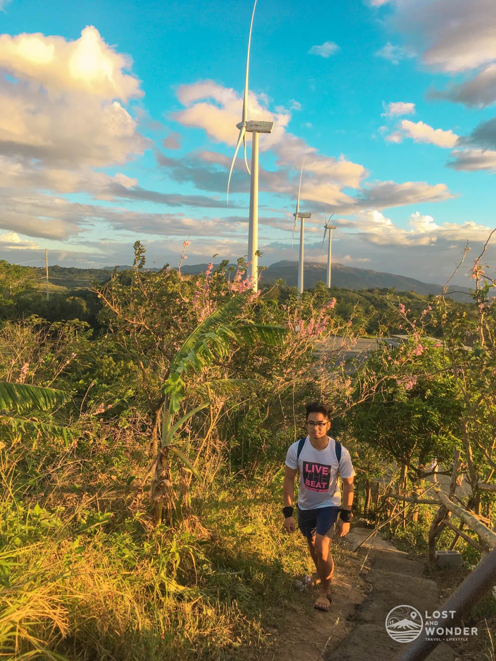 photo uphill in pililla wind farm