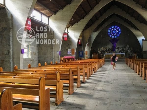 Photo inside Church of St. Mary the Virgin; a Sagada Tourist Spot