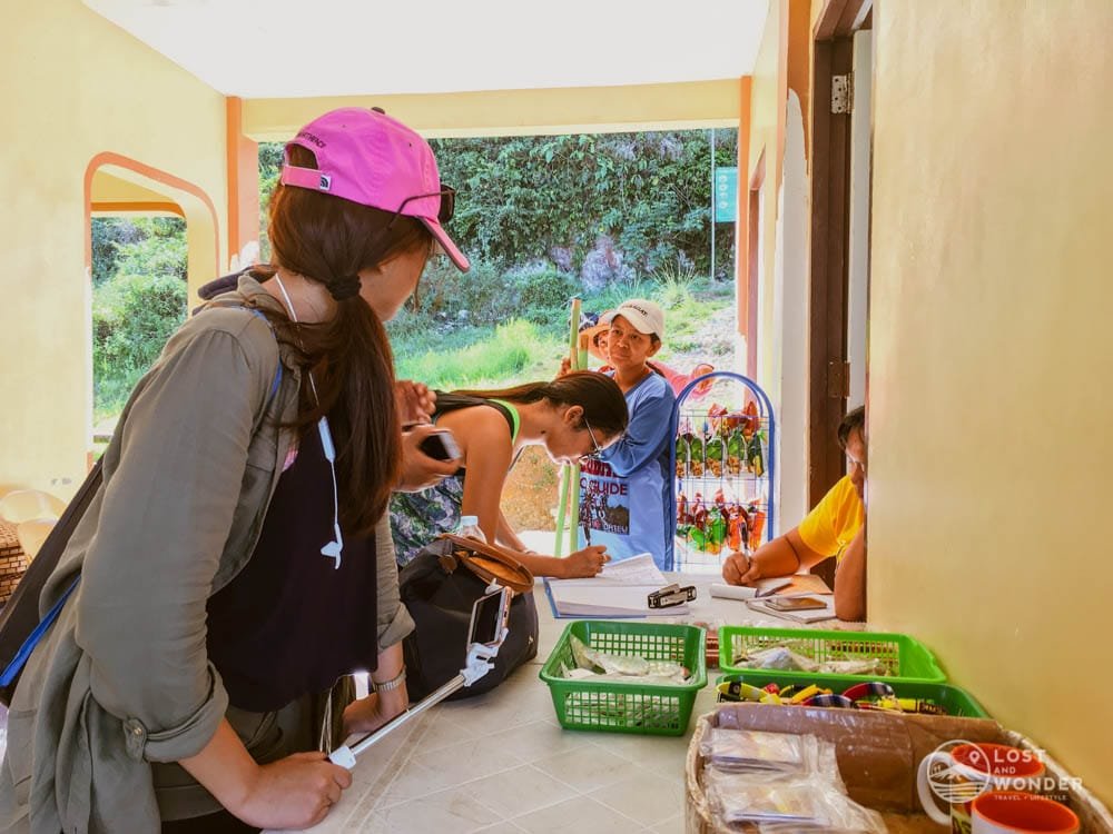 Photo at the registration area in Osmena Peak Cebu