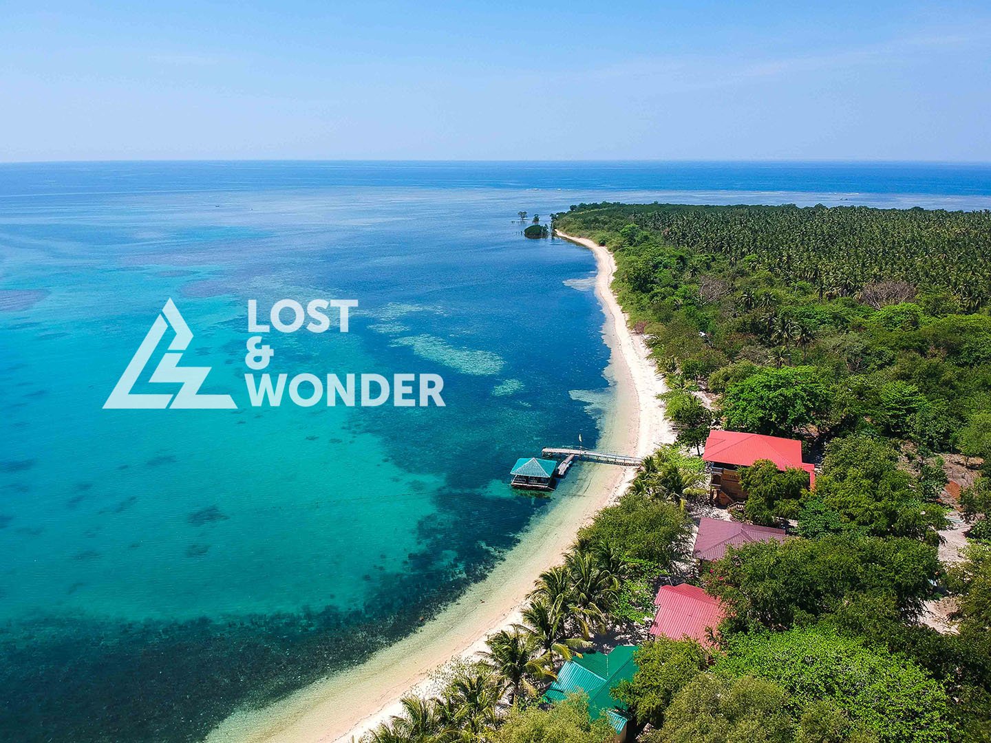Photo of Magalawa Island using drone
