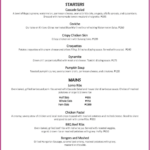 Canto Bogchi Joint Menu 2023