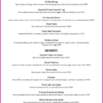 Canto Bogchi Joint Menu 2023