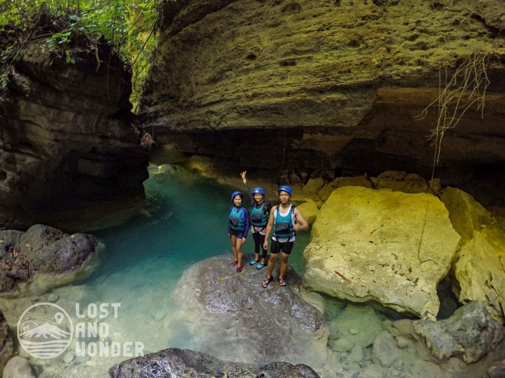 Photo during Kawasan Canyoneering