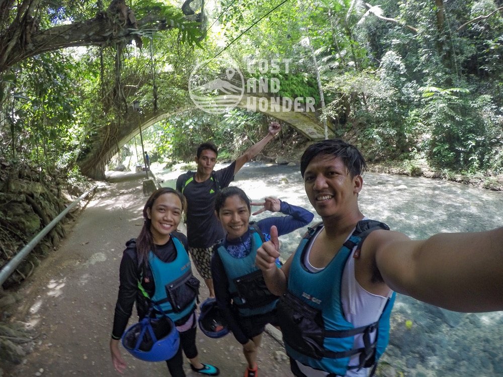 Photo of us with kuya bernard of Kawasan Canyoneering