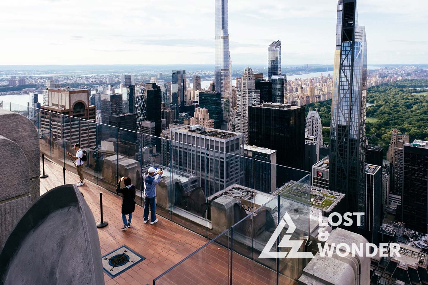 Photo of the second deck in Top of the Rock in NYC